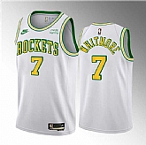 Men's Houston Rockets #7 Cam Whitmore White 2023 Draft Classic Edition Stitched Basketball Jersey Dzhi ,baseball caps,new era cap wholesale,wholesale hats